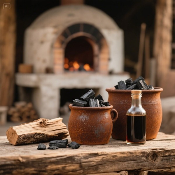 숯과 목초액을 만드는 가마